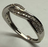 9ct white gold & Diamond ring size R