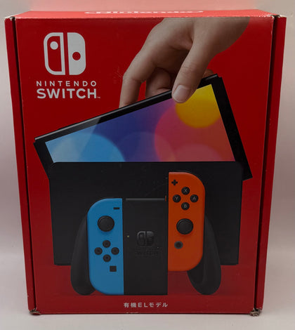 Nintendo Switch OLED 64GB Neon Red / Blue Boxed - Chesterfield