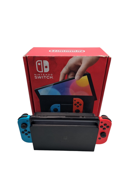 Nintendo Switch Console OLED Neon Red-Neon Blue