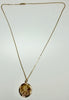 9ct gold St Christopher with chain 20"