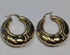 9CT GOLD HEAVY HOOP EARRINGS