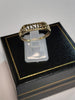 9CT Yellow Gold Sister Ring with Small Diamond Chip (Uncarated - Size T - 1.18G