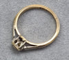 9ct Gold / Platinum Diamond Ring ~ size I 1/2