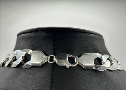 ** BRAND NEW ** 925 silver chain curb style 28'' hallmarked 152.4g
