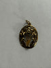 9ct gold daffodil pendant *