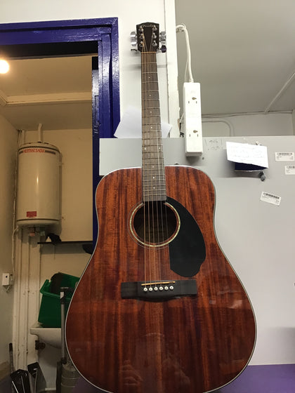 Fender CD-60SCE Electro-Acoustic Guitar - All Mahogany