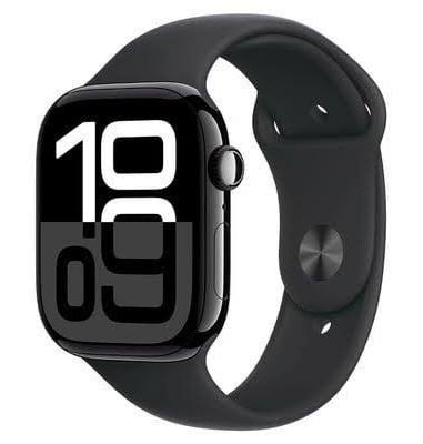 Apple Watch Series 10 (2024) GPS 42 mm - Aluminium Jet Black - Sport band Black