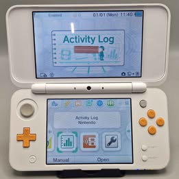 NINTENDO 2DS XL Console in White with Charger