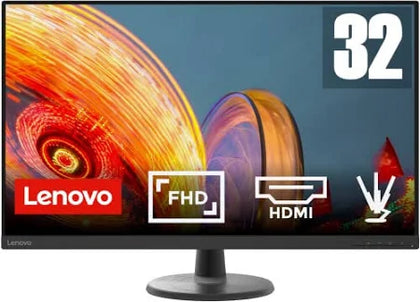 Lenovo D32-40 32 Inch PC Monitor | FHD, 1080p, 60Hz, 5ms, HDMI