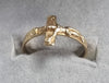 9ct Gold Cross Ring Size O1/2