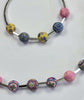 SWatch Bijoux Silver Tone Necklace + Bracelet In Multicolour Beads.