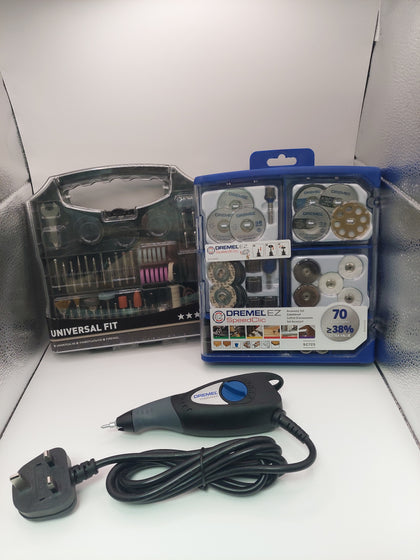 Dremel Engraver With 70 Accessory Kit & Universal 100 Kit