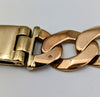 375 9CT HALLMARKED, YELLOW GOLD, CHILDS BELCHER BRACELET, 6",37.57G, BOXED