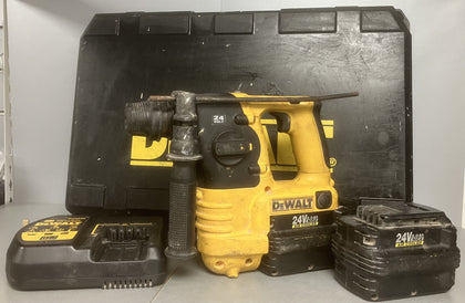 DeWalt DC223 24V Cordless Rotary Hammer Drill ( x2 24v 2.0ah Batteries )