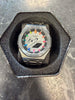 Casio GA-2100 with Hand painted hour markers in Rainbow gradient.