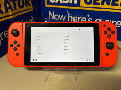 Switch Console, 32GB Mario Red Joy-Con No grip or case and Straps, Boxed