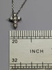 14ct White Gold Diamond Cross & Necklace