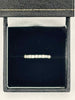 18ct white gold stone ring 1.43g size L with box