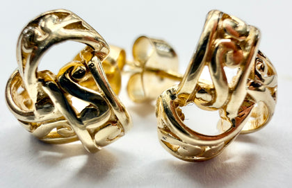 9ct yellow gold earrings