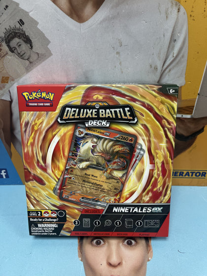 Official Pokémon TCG: Ninetales Ex Deluxe Battle Deck.