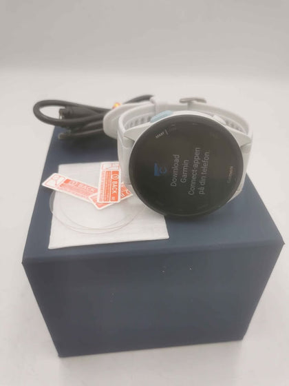 Garmin Forerunner 165 Music GPS Running Smartwatch Gray/White *With Screen Protectors*