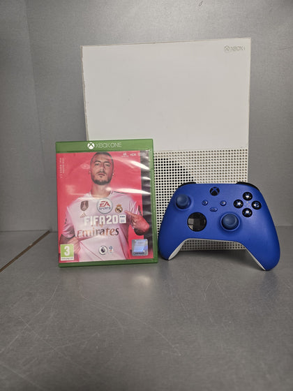 Microsoft Xbox One S 1TB White Console Bundle ( + FIFA 20 ) ** Unboxed **