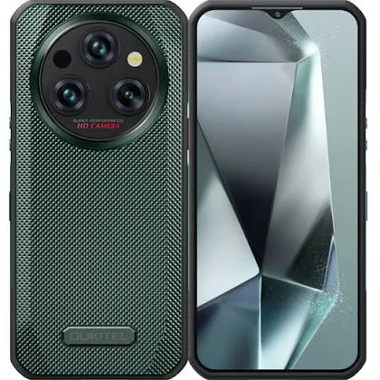 Oukitel WP35Pro 5G Phone 6.6'' HD+ Display 11000mAh Big Battery 64MP Camera Android 14(8GB+256GB NFC) Green