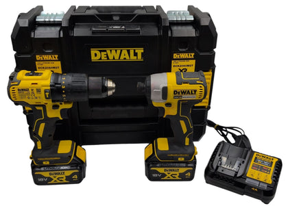 DeWalt Combi and Impact Drill Set 18 Volt with Batteries and Carry Case