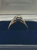 9ct Gold Ring With Clear Stone - L