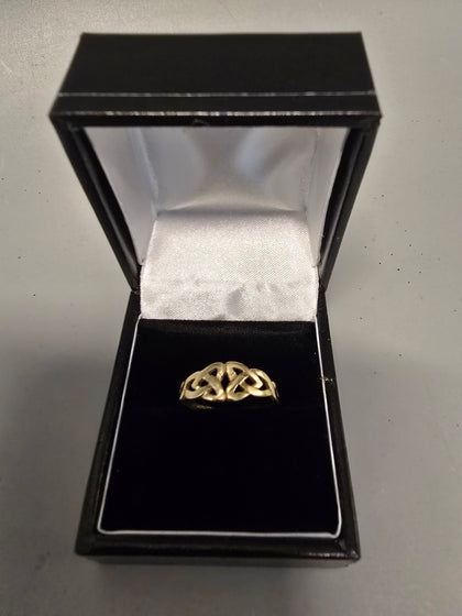 9CT Gold Ring 375 1.2G Size L