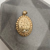 9ct Yellow Gold Locket Pendant -  6cm
