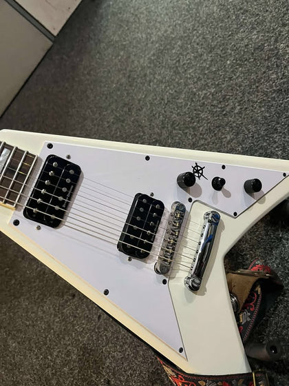 Jackson X Series Scott Ian Signature King V Guitar - Ivory