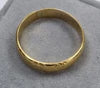18ct Gold Patterned Ring Size V 1/2