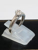 9ct White Gold Ring with Clear Stones - 2.47g total - Size K - Hallmarked