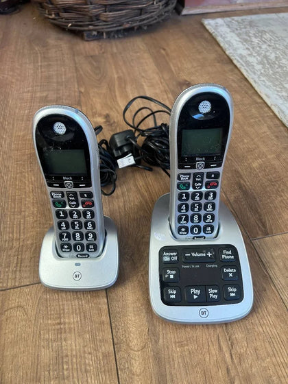 Bt 4600 Twin Big Button Cordless Home Phone Set - Working - Gb7o102d.