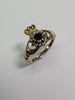 9ct Gold Cladder Ring  Size O