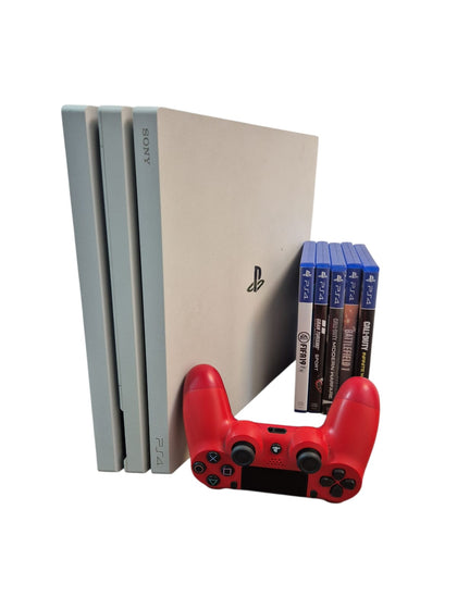 PlayStation 4 Pro 1TB - White, with 5 games