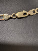 9ct Yellow Gold Flat Curb Link Chain - 18" - 9G