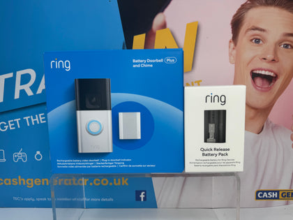 Ring Doorbell Plus with Chime and Additional Quick Release Battery - Brand New