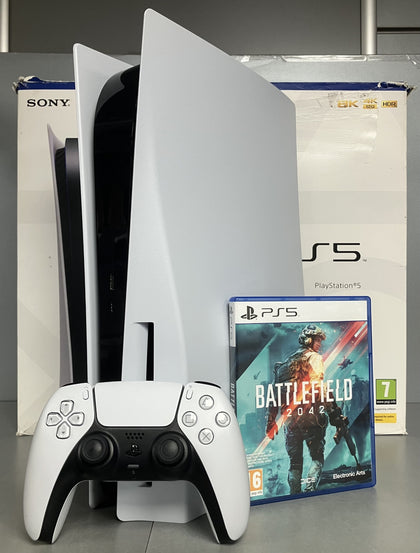 Sony PlayStation 5 Disc Edition Console Bundle ( + Battlefield 2042 ) ** Boxed **