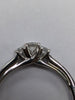 9CT WHITE GOLD 3 X DIAMOND ENGAGEMENT RING WITH CERTIFICATE PRESTON STORE