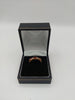 9k Gold DIA Ring with 3 red stones Size P 1.7G weight Hallmarked(375)&Tested
