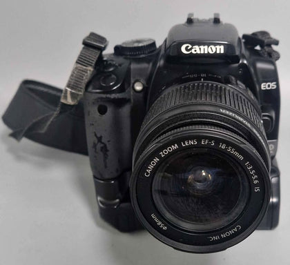 Canon EOS 400D + EF-S 18-55mm f/3.5-5.6 II, B with case & charger
