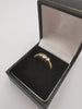 9CT Gold 375 Hallmarked, 3 CZ Stones Ring, 2.7Grams, Size: O - Boxed