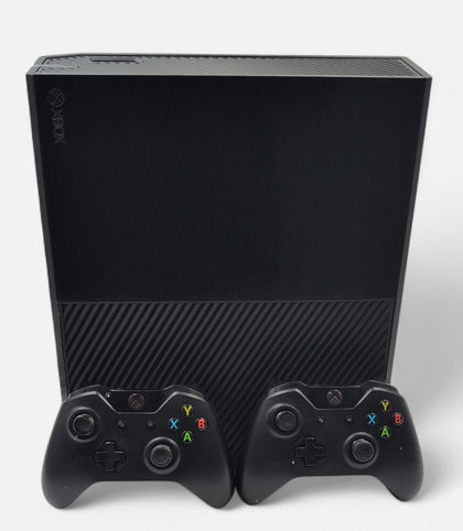 Microsoft Xbox One Original Black with Two Wireless Controllers and Kinect Camera