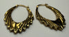 9ct Yellow gold hoop/creole earrings