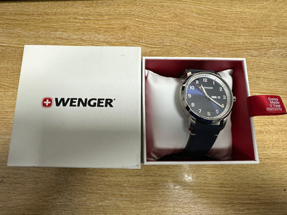 Wenger Attitude Men's Blue Dial Stainless Quartz Watch 01.1541.115