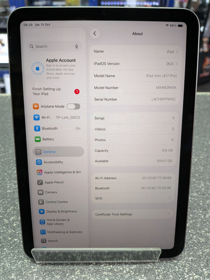 Apple iPad Mini A17 Pro
