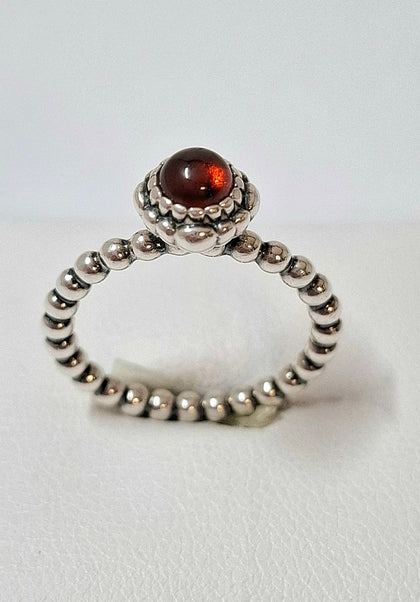 Pandora Birthstone Ring - Garnet January