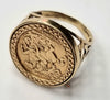 9ct Gold St George Ring Size "U"